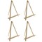 12" Natural Wood Tabletop Easel (4 Pack) - Adjustable A-Frame Canvas Stand for Painting Party & Signs - Table Top Easel for Painting, Canvas Holder, Crafts, Photos, Pictures